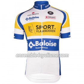 Tenue Maillot + Cuissard à Bretelles 2018 Sport Vlaanderen-Baloise N001